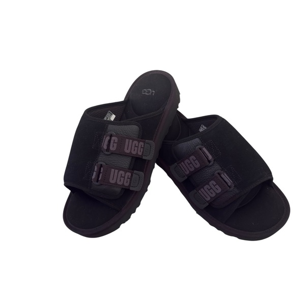 NWT UGG Mens Goldencoast Strap Black Slide Sandals Shoes Size 10 - Picture 5 of 5